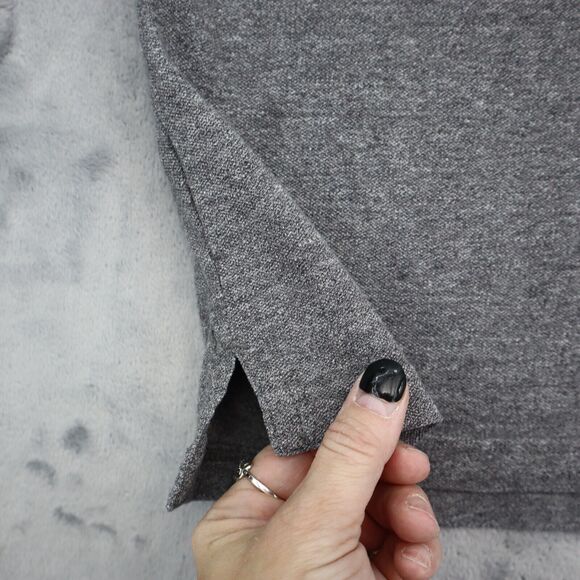 American Eagle Outfitters Shirt Mens M Gray Short Sleeve Button Logo Collar Polo - Picture 11 of 16